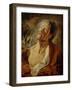 Job, C.1620 (Oil on Oak Panel)-Jacob Jordaens-Framed Giclee Print