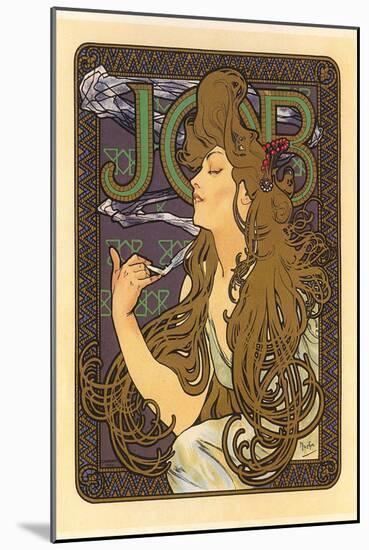Job Cigarette Poster-null-Mounted Art Print