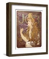 Job Cigarette Rolling Papers Advertisement, 1897-Alphonse Mucha-Framed Art Print