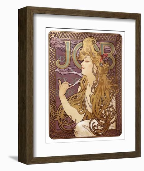 Job Cigarette Rolling Papers Advertisement, 1897-Alphonse Mucha-Framed Art Print