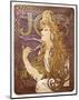 Job Cigarette Rolling Papers Advertisement, 1897-Alphonse Mucha-Mounted Art Print