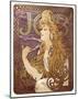 Job Cigarette Rolling Papers Advertisement, 1897-Alphonse Mucha-Mounted Art Print