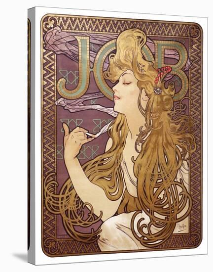 Job Cigarette Rolling Papers Advertisement, 1897-Alphonse Mucha-Stretched Canvas