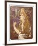 Job Cigarette Rolling Papers Advertisement, 1897-Alphonse Mucha-Framed Art Print