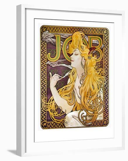 JOB Cigarettes, c. 1897-Alphonse Mucha-Framed Giclee Print