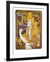 JOB Cigarettes, c. 1897-Alphonse Mucha-Framed Giclee Print