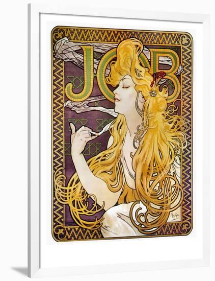 JOB Cigarettes, c. 1897-Alphonse Mucha-Framed Giclee Print