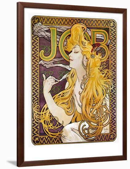 JOB Cigarettes, c. 1897-Alphonse Mucha-Framed Giclee Print