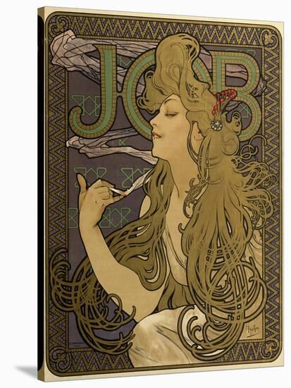 JOB Cigarettes, c. 1897-Alphonse Mucha-Stretched Canvas