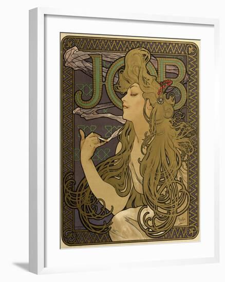 JOB Cigarettes, c. 1897-Alphonse Mucha-Framed Giclee Print