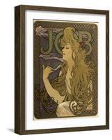 JOB Cigarettes, c. 1897-Alphonse Mucha-Framed Giclee Print