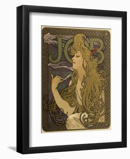 JOB Cigarettes, c. 1897-Alphonse Mucha-Framed Giclee Print