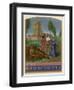 Job on His Dunghill is Afflicted with Leprosy to the Dismay of His Friends-Jean Fouquet-Framed Art Print