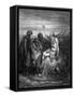 Job on His Dunghill-Gustave Doré-Framed Stretched Canvas