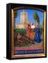 Job on the Dung-Jean Fouquet-Framed Stretched Canvas