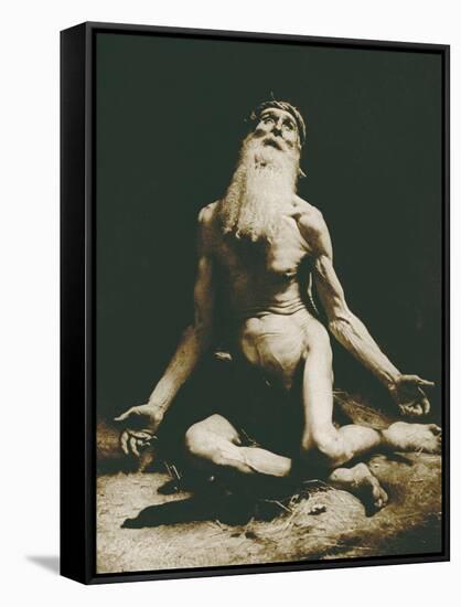 Job photogravure-Leon Joseph Florentin Bonnat-Framed Stretched Canvas