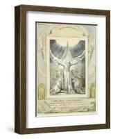 Job Praying (Pl.18) from the Book of Job, C.1793-William Blake-Framed Giclee Print