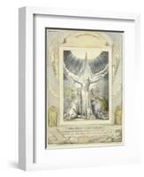 Job Praying (Pl.18) from the Book of Job, C.1793-William Blake-Framed Giclee Print