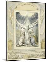 Job Praying (Pl.18) from the Book of Job, C.1793-William Blake-Mounted Giclee Print