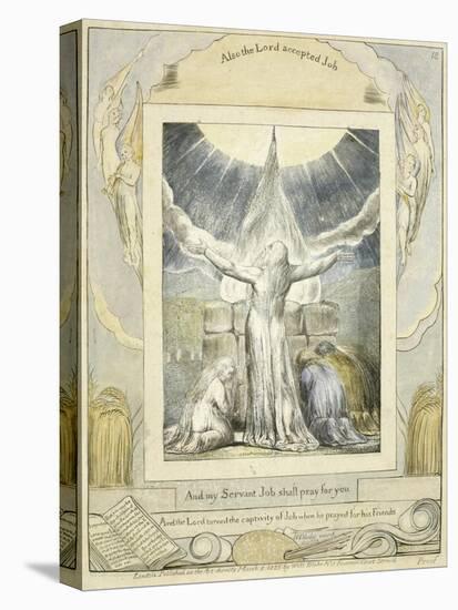 Job Praying (Pl.18) from the Book of Job, C.1793-William Blake-Stretched Canvas