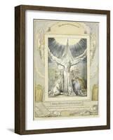 Job Praying (Pl.18) from the Book of Job, C.1793-William Blake-Framed Giclee Print