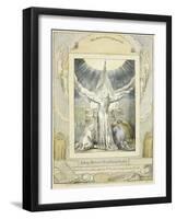 Job Praying (Pl.18) from the Book of Job, C.1793-William Blake-Framed Giclee Print