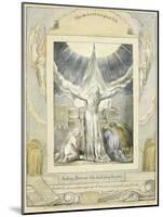 Job Praying (Pl.18) from the Book of Job, C.1793-William Blake-Mounted Giclee Print