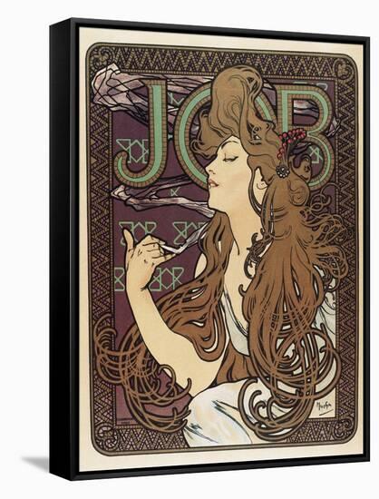 Job-Alphonse Mucha-Framed Stretched Canvas