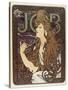 Job-Alphonse Mucha-Stretched Canvas