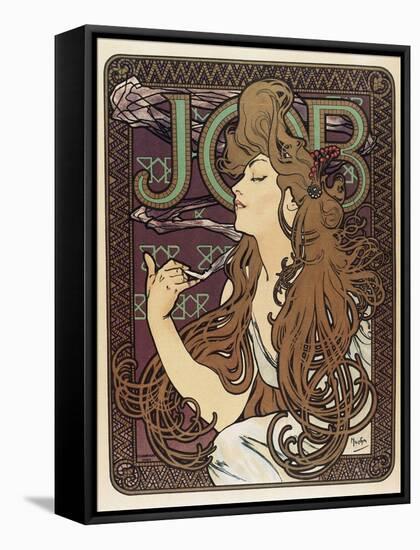 Job-Alphonse Mucha-Framed Stretched Canvas