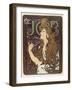 Job-Alphonse Mucha-Framed Art Print