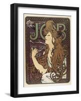 Job-Alphonse Mucha-Framed Art Print