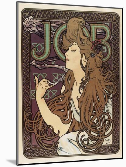 Job-Alphonse Mucha-Mounted Art Print