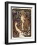 Job-Alphonse Mucha-Framed Art Print