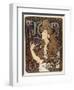 Job-Alphonse Mucha-Framed Art Print