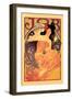 Job-Alphonse Mucha-Framed Art Print