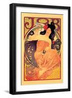 Job-Alphonse Mucha-Framed Art Print