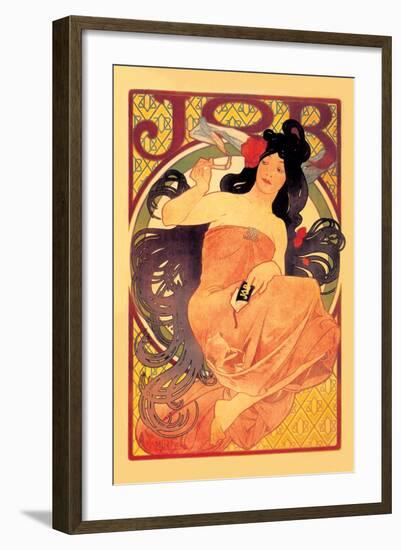 Job-Alphonse Mucha-Framed Art Print