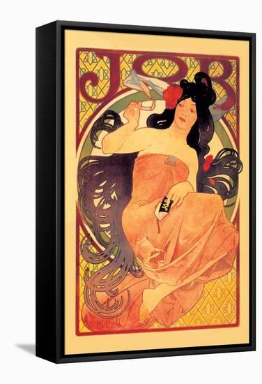 Job-Alphonse Mucha-Framed Stretched Canvas