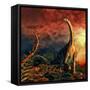 Jobaria Was a Sauropod Dinosaur That Lived During the Middle Jurassic Period-null-Framed Stretched Canvas