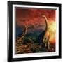 Jobaria Was a Sauropod Dinosaur That Lived During the Middle Jurassic Period-null-Framed Art Print