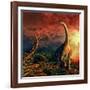 Jobaria Was a Sauropod Dinosaur That Lived During the Middle Jurassic Period-null-Framed Art Print