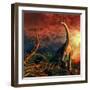 Jobaria Was a Sauropod Dinosaur That Lived During the Middle Jurassic Period-null-Framed Art Print