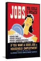 Jobs for Girls and Women-Albert Bender-Framed Stretched Canvas