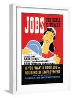 Jobs for Girls and Women-Albert Bender-Framed Art Print