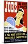 Jobs For Girls & Women-null-Mounted Poster