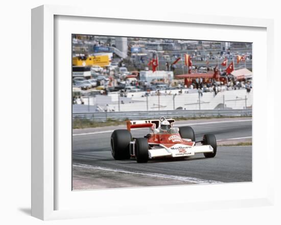 Jochen Mass Racing a Mclaren-Cosworth M23, Spanish Grand Prix, Jarama, Spain, 1977-null-Framed Photographic Print