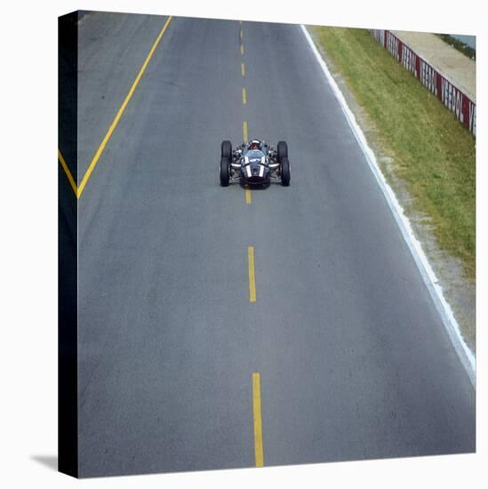Jochen Rindt Driving a Cooper Maserati in the French Grand Prix, Reims, France, 1966-null-Stretched Canvas