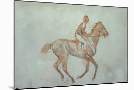 Jockey at a Canter, c.1881-Edgar Degas-Mounted Giclee Print