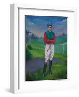 Jockey, Bill Smith Derby Winner, 1975-Bettina Shaw-Lawrence-Framed Giclee Print